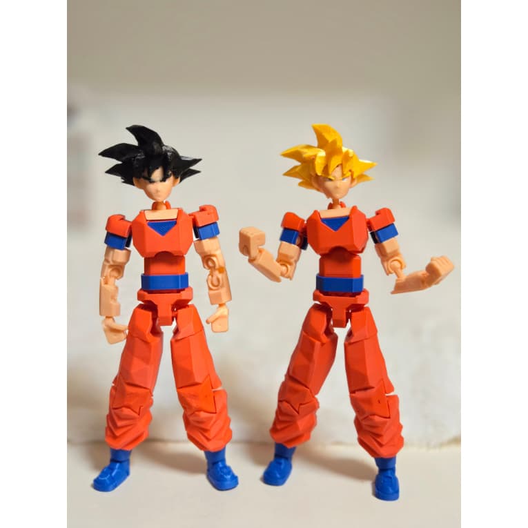 Boneco Dummy 13 Goku Articulado Dragon Ball Entregue Montado Varias Poses - Impressão 3D