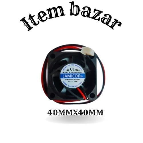 ❄️⚡ Ventoinha Jamicon 40x40x10mm | 12V | 2 Fios | Cooler Compacto 🔧💻