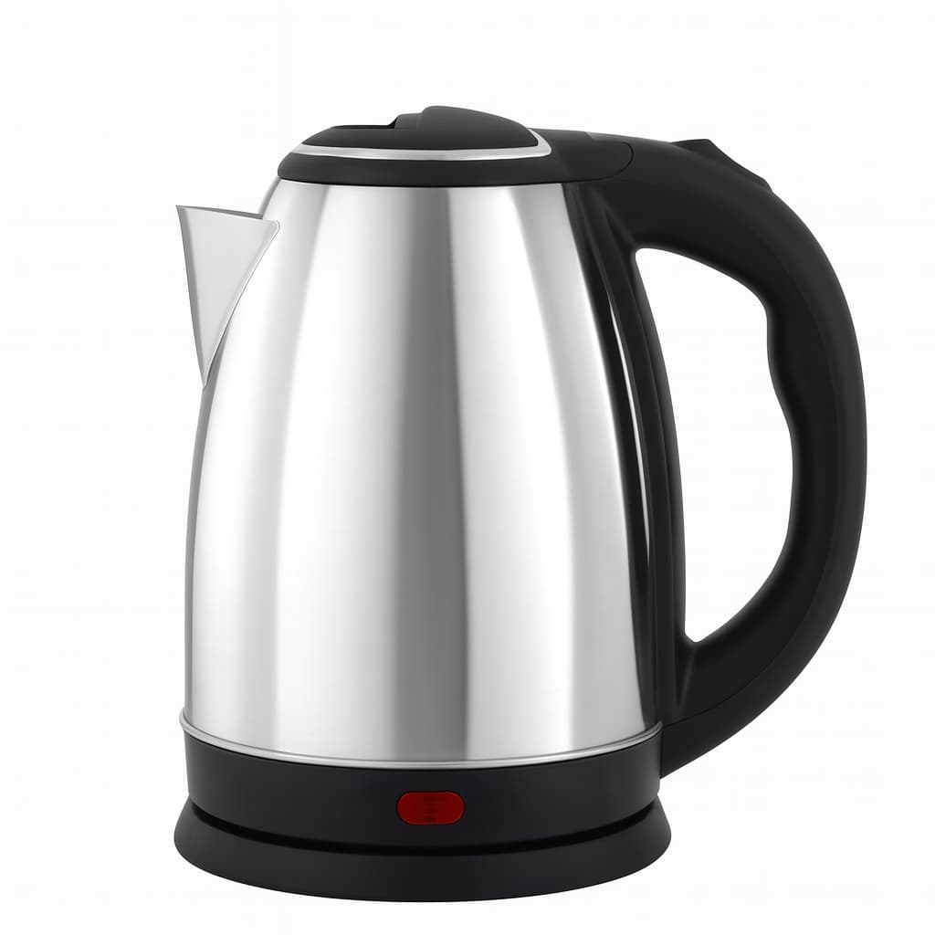 Chaleira Elétrica Inox 1,8L 1000W – Ferve Rápido | Café, Chá e Água Quente 127V e 220V