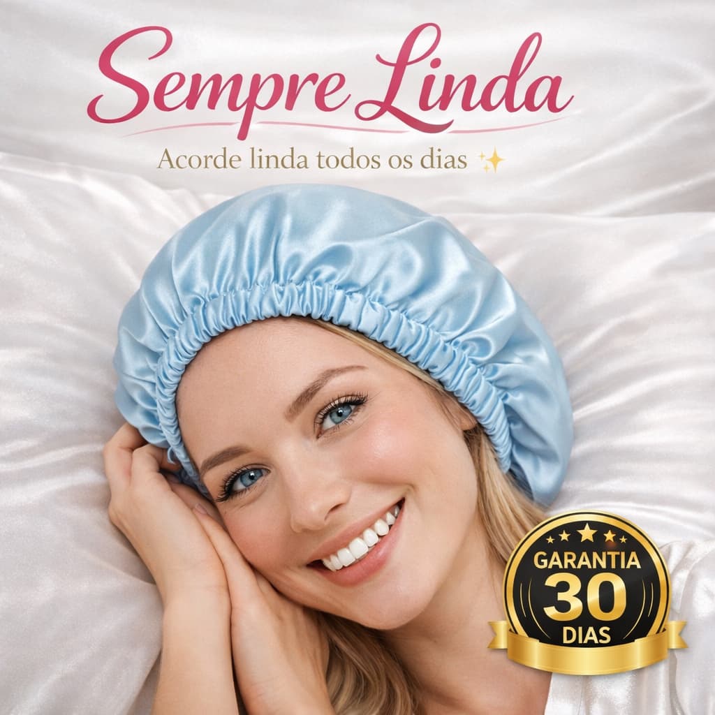Atacado 50 Touca de Cetim para Dormir | Reduz Frizz e Quebra