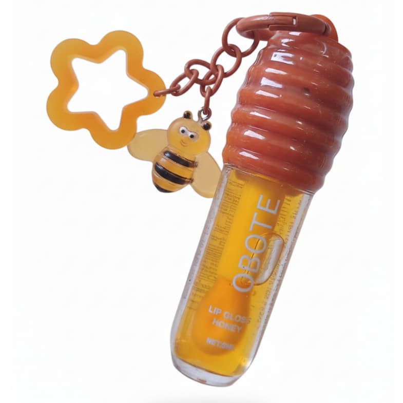Lip Gloss Honey /Brilho Labial Mel com chaveiro