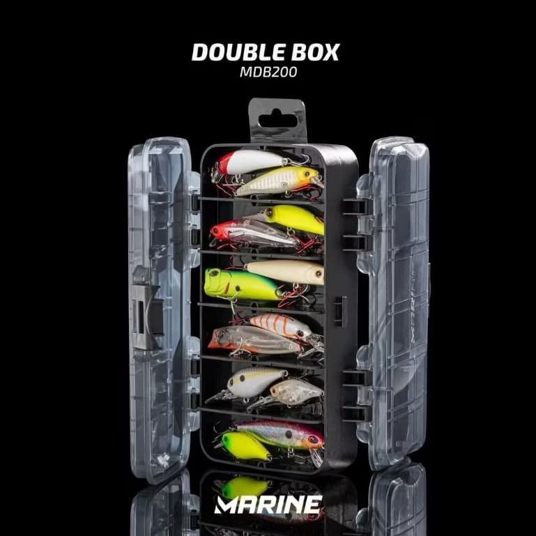 Estojo Marine Double Box 11 Divisórias Removíveis MDB200