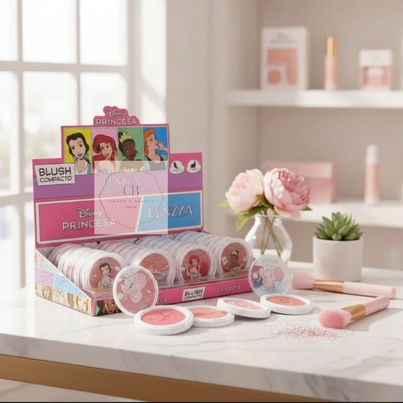 Blush Disney Princesas Pó compacto-Fenzza