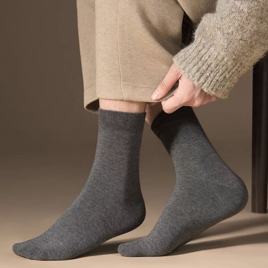 Meia Masculino conjunto 3 pares,Meia Cano Curto  Alto Longo Tamanhos 39-45 Cor Aléatorio