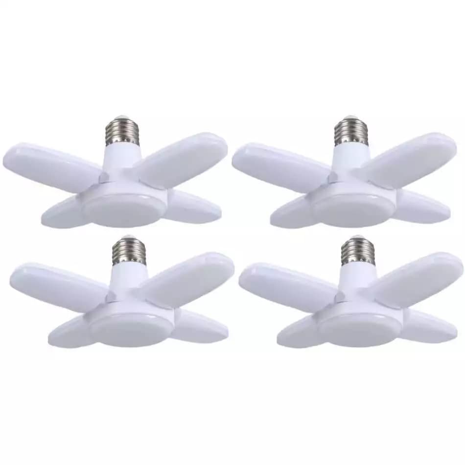 Lâmpada LED 28W 4 Pétalas Ajustável Luz fort
