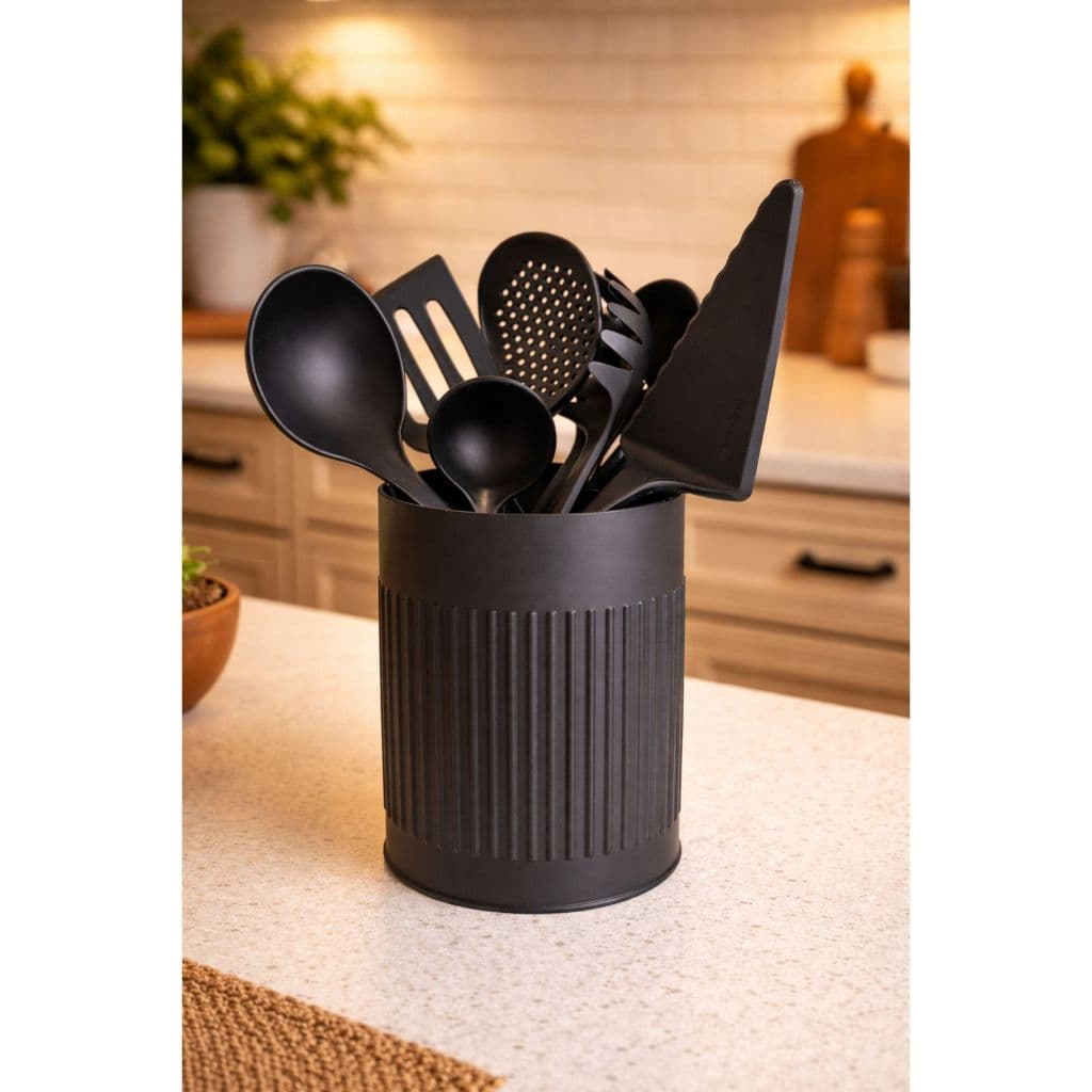 Organizador de Utensílios para Cozinha | Porta Talheres Moderno e Elegante para Bancada