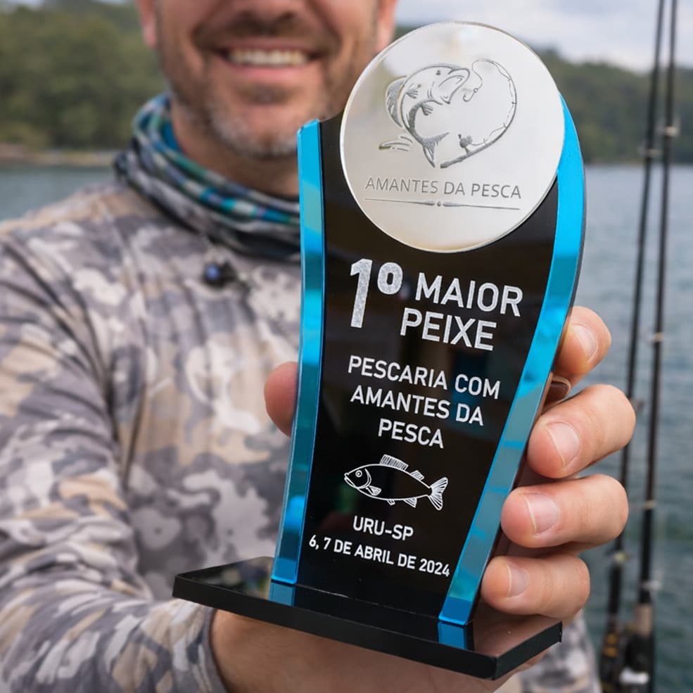 Troféu Homenagem Evento e Campeonato em Acrílico Personalizado