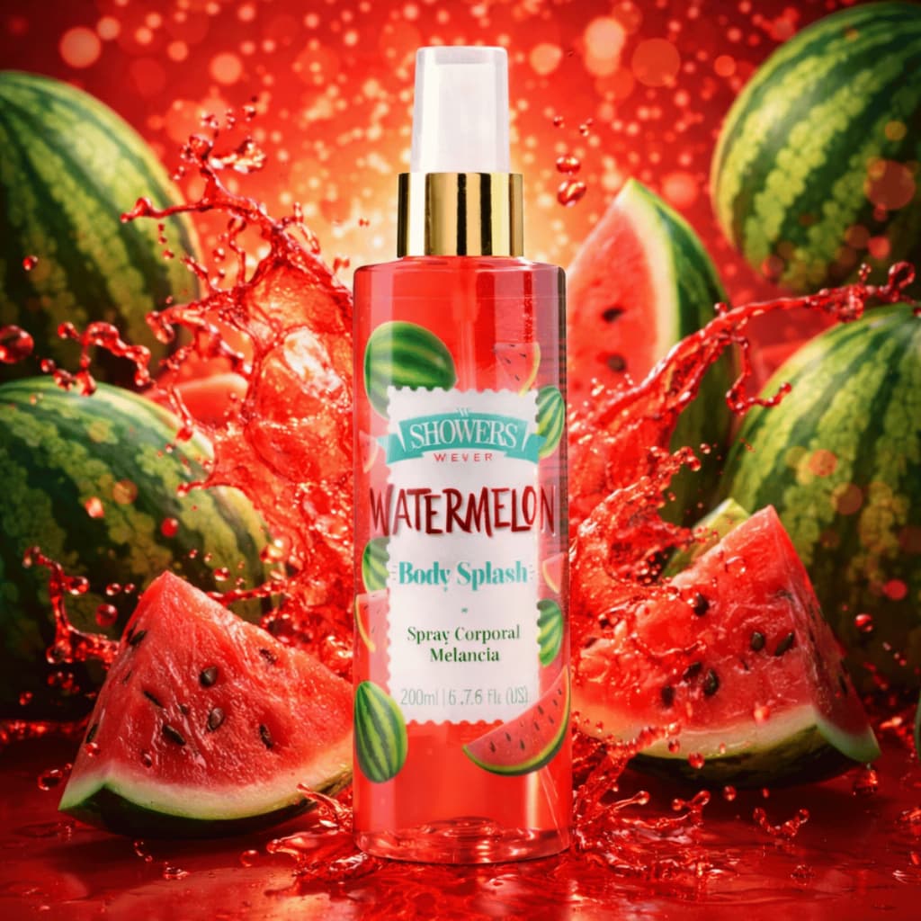 Body Splash Wever Melancia Watermelon 200ml Spray Corporal Feminino Refrescante, Doce e Verão