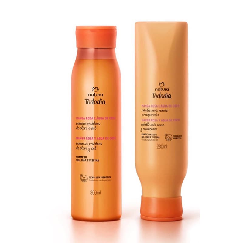 Natura Tododia Kit Shampoo + Condicionador Manga Rosa e Água de Coco-pode comprar junto ou separadamente
