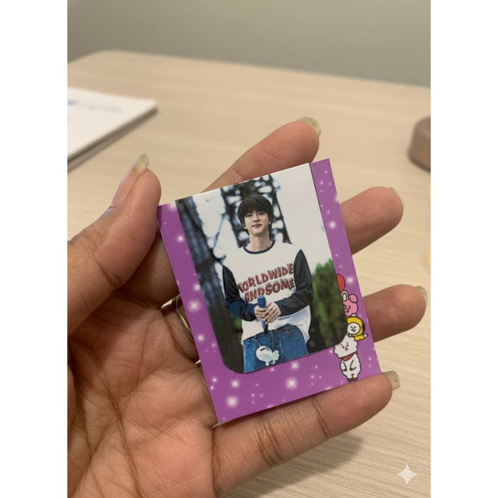 Kit 07 Marcadores de página magnéticos com card BTS