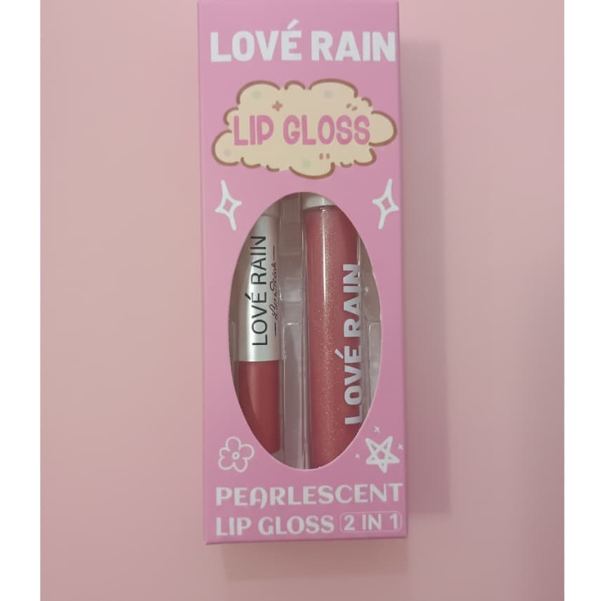 Lápis para contorno labial + gloss com efeito iluminador