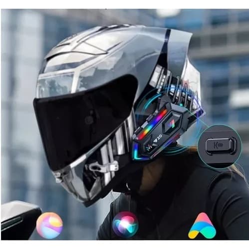 Fone De Ouvido Capacete Moto Bluetooth Sem Fio