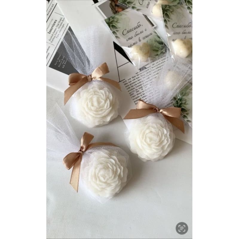 Vela Aromática Flor de Peônia - lembrancinha, vela perfumada- essencia premium