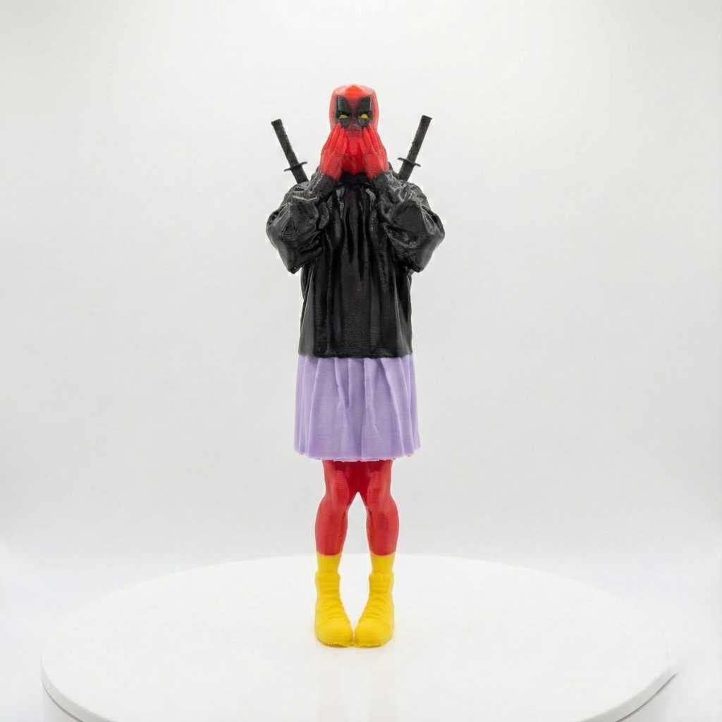 Estatueta 3D Paródia - "O Vigilante Fabuloso" (18cm) | Decoração Geek Humor e Meme