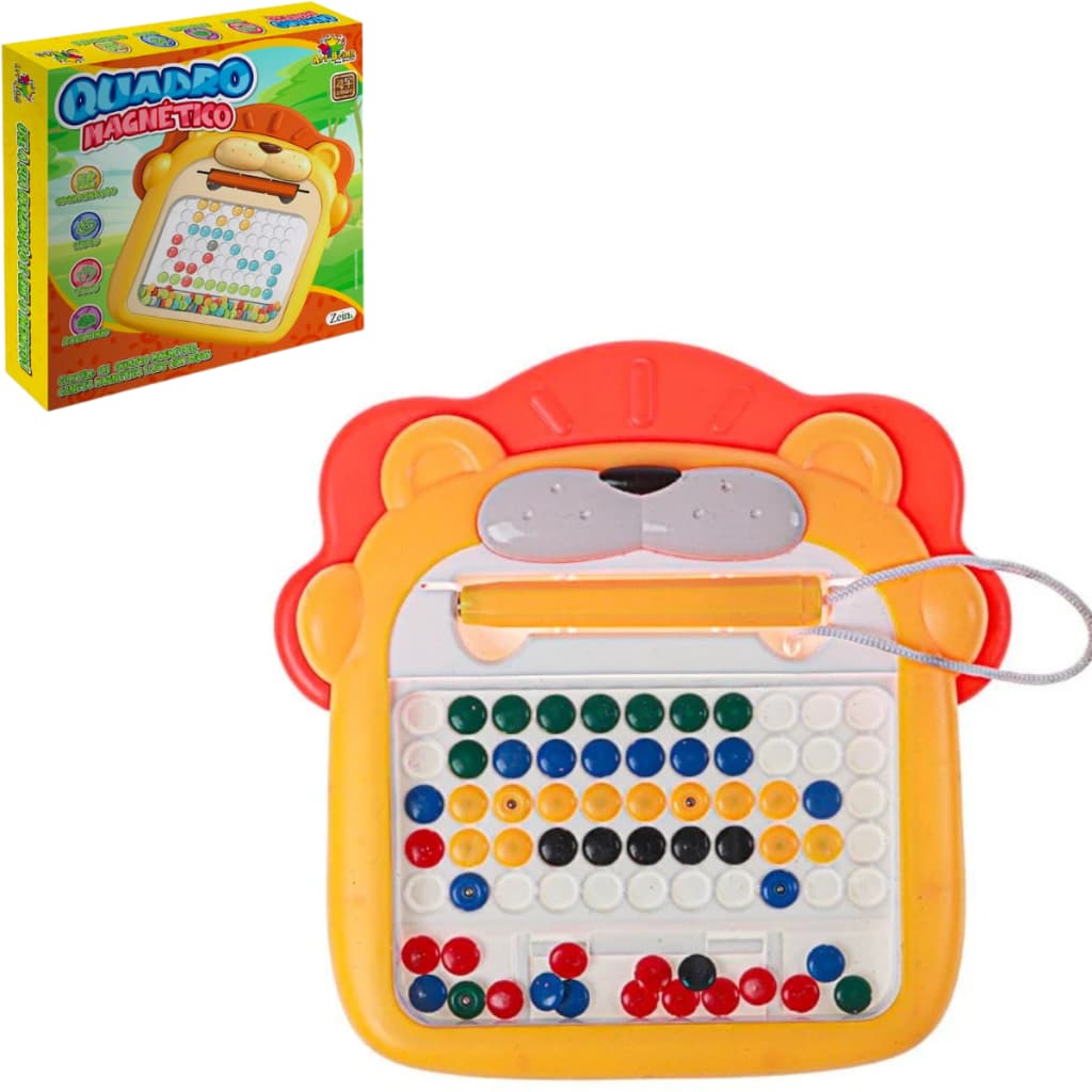 Lousa Mágica Caneta Magnética Infantil Educativo Cartelas Desenho