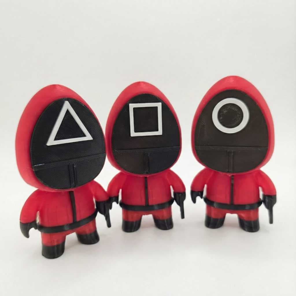Round 6 – Personagem Colecionável 3D | Geek | Gamer | Decorativo | Presente Criativo