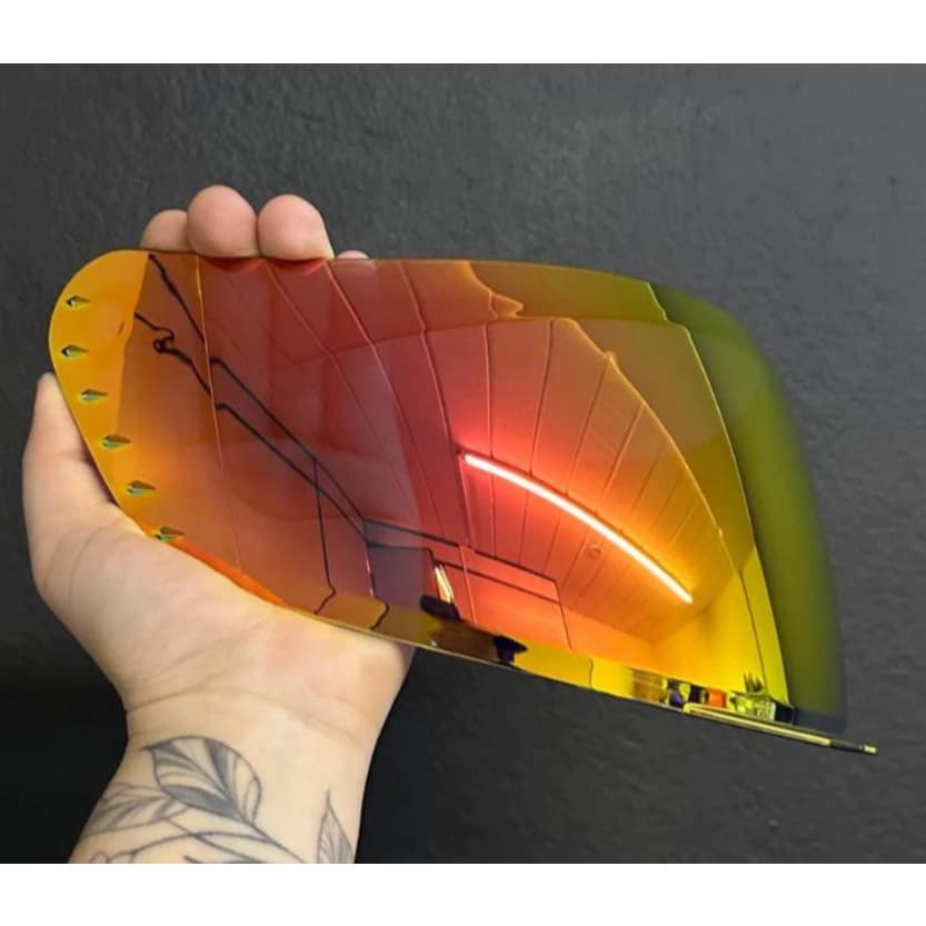 VISEIRA ORIGINAL CAPACETE RACE TECH SECTOR VÁRIAS CORES FUMÊ VERMELHA CROMADA ALTA QUALIDADE NOVA