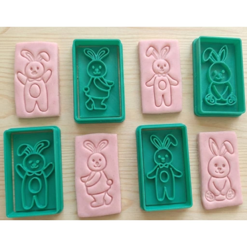Cortador Carimbo Cookies Biscoito Massinha Páscoa Fofo Coelhinho