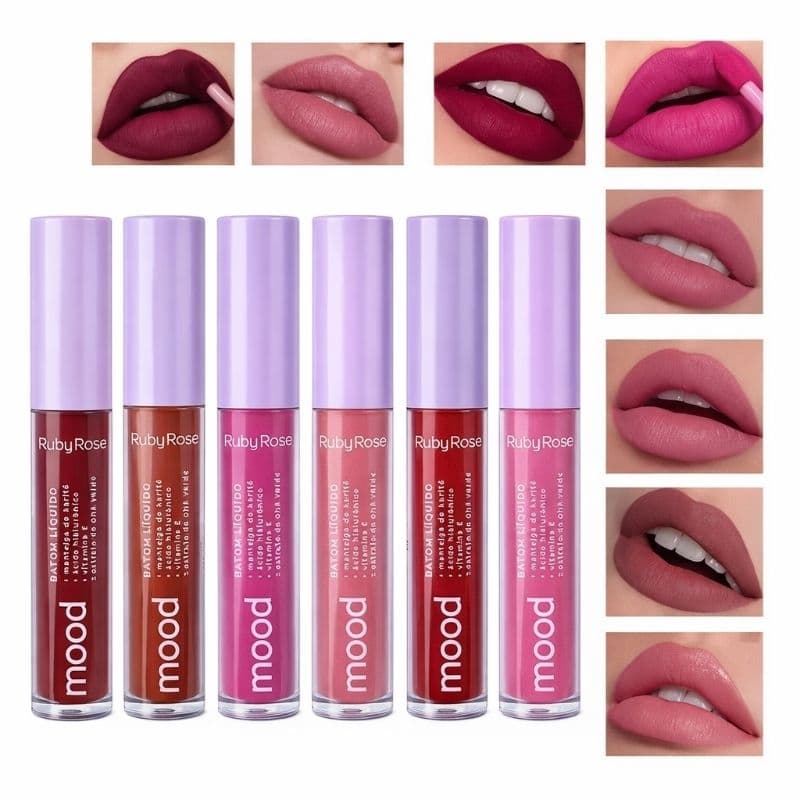 Batom Líquido Mood Ruby Rose - HB566