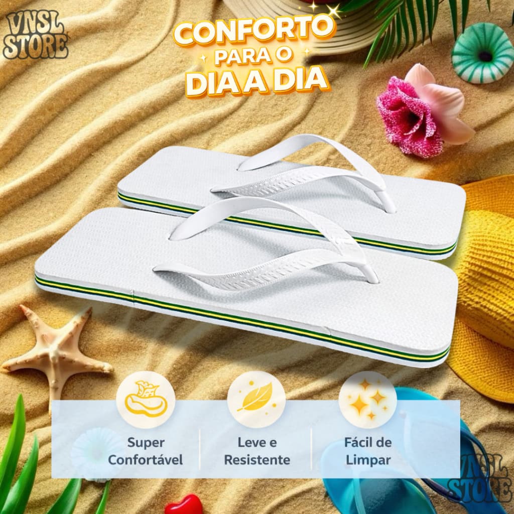 Chinelo Masculino e Feminino Estilo Japonês Quadrado Com Filetes- Varias Cores Disponíveis