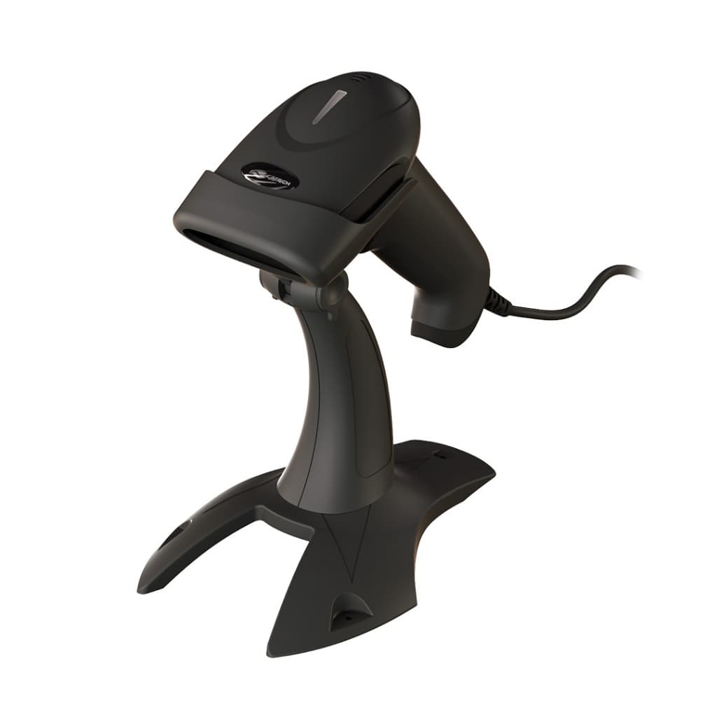 Leitor Código de Barras Laser 1D LB-50, USB, Com Base, Plug Play, Boleto, DANFE, PDV