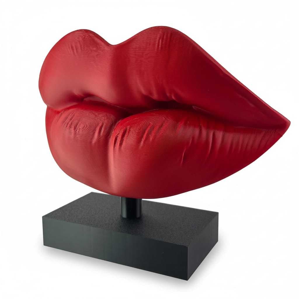 Escultura Lábios com Base Decoração Preenchimento Labial Harmonização Clínica Consultório Estética