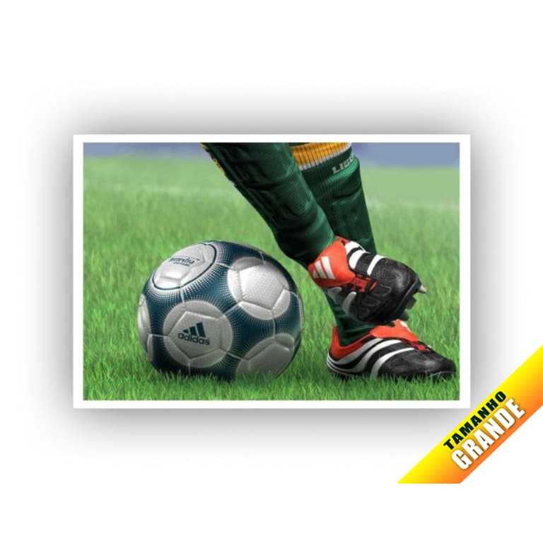 Papel Arroz Bola Futebol para Bolo Grande 30x40cm de 7kg