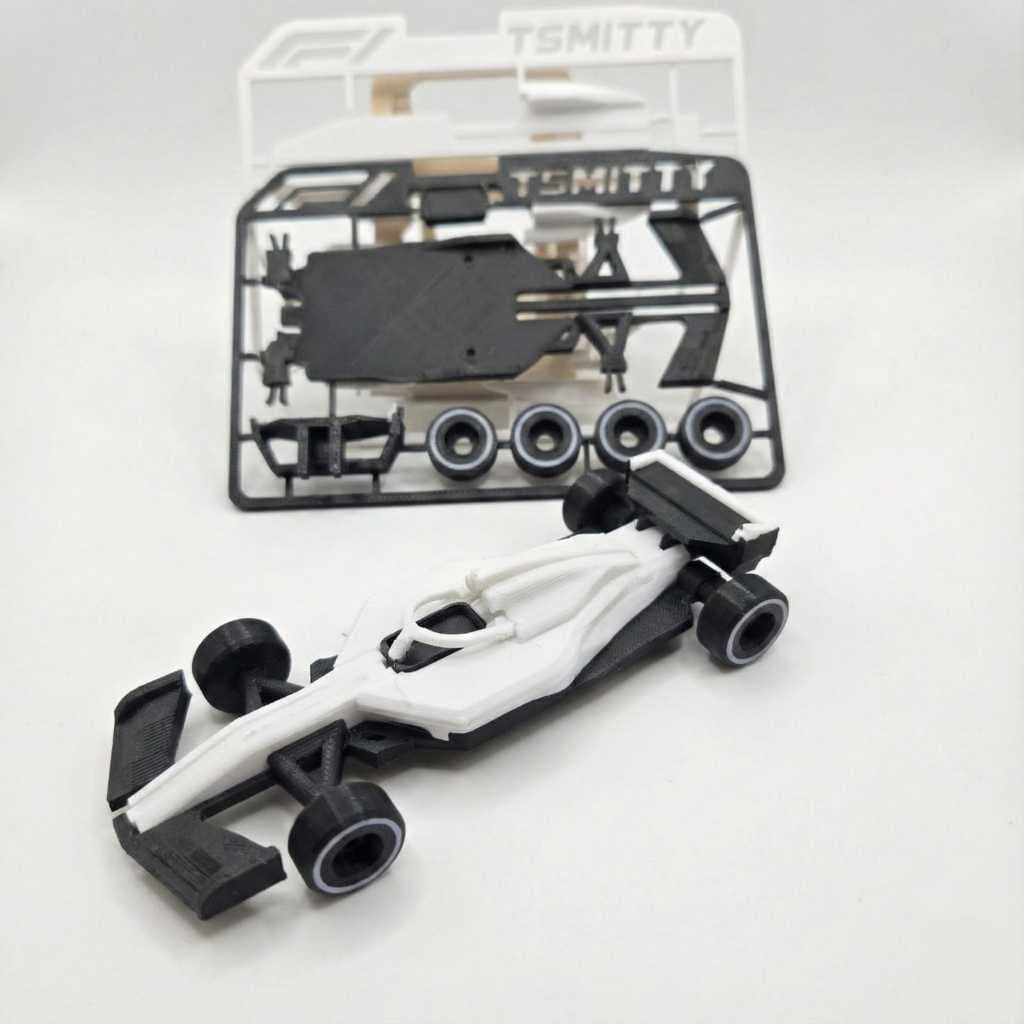 Miniatura Kit F1 para Montar – Carro de Fórmula 1 | Kit Card / Brinquedo / Presente Criativo /3D