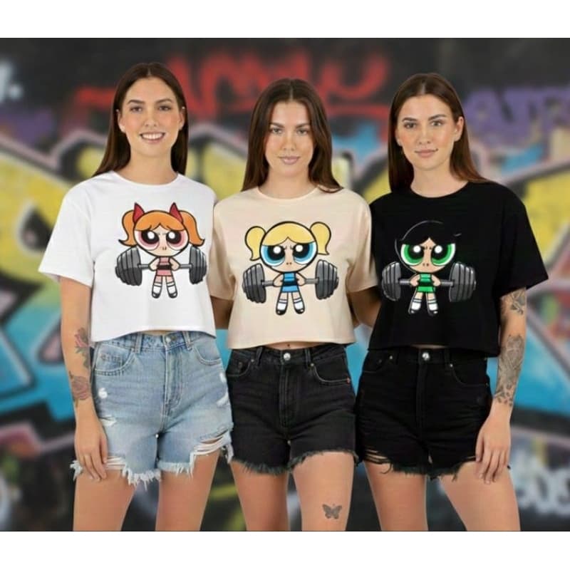 Cropped Oversized Feminino Academia