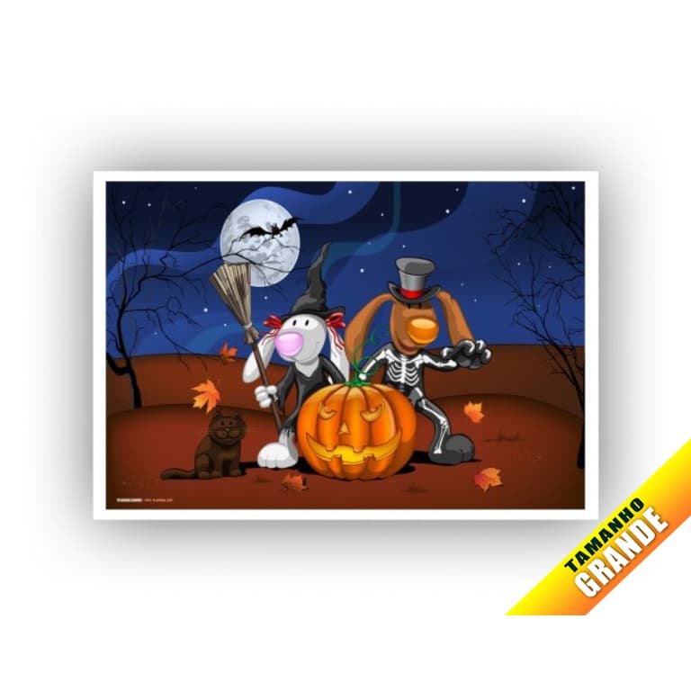 Papel Arroz Halhoween para bolo grande 30x40cm de 7kg