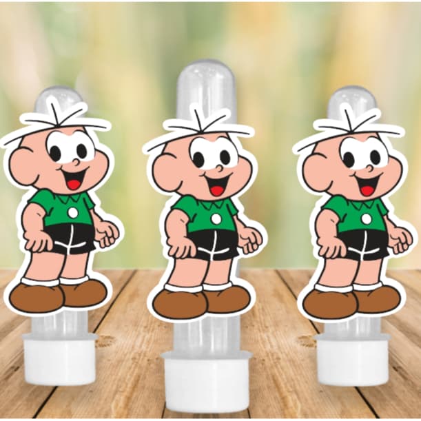40 Apliques para Tubete Doces Bolo - Tema CEBOLINHA -  Lembrancinhas Divertidas para Sua Festas
