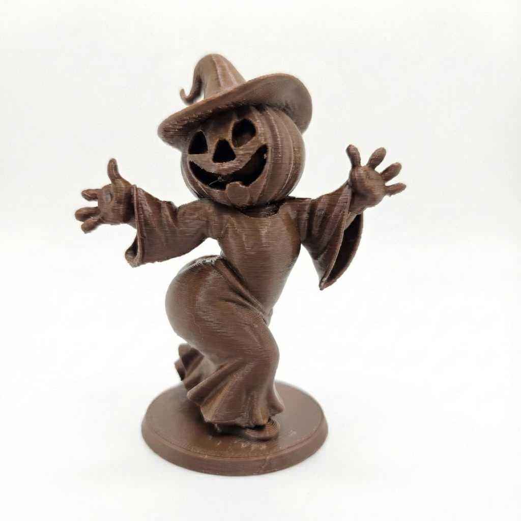 Estatueta Abóbora Rebolando com Chapéu - Enfeite Halloween Criativo e Divertido/ Meme 3D/ Fazendo Twerk