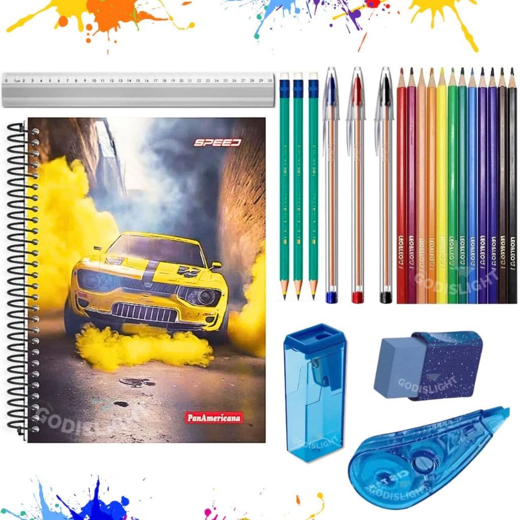 Kit De Material Escolar Completo Ensino Médio Volta as Aulas Todas Idades Menino Menina Lista 2026