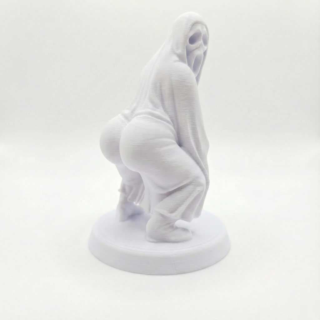 Ghostface Scream Rebolando (Twerk) - O Assassino do Pânico Dançando 10cm | Meme 3D/ Terror | Decoração Geek