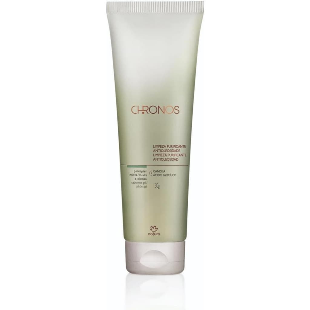 Gel de Limpeza Facial Antioleosidade Chronos 130g Limpeza Profunda para Pele Oleosa
