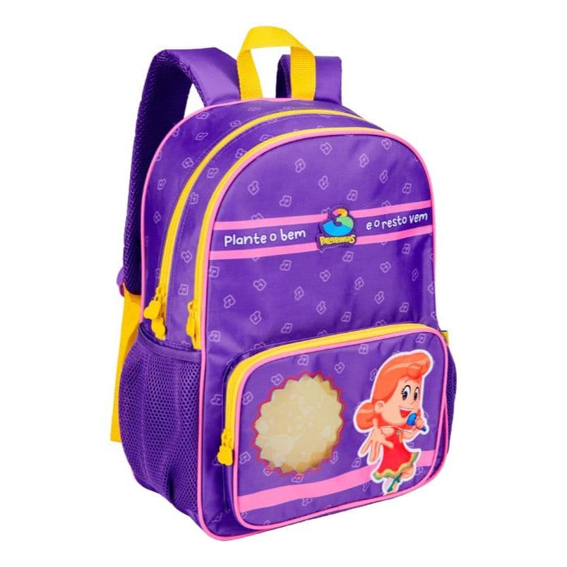 Mochila De Costas E Rodinha Escolar Infantil 3 Palavrinhas Clio