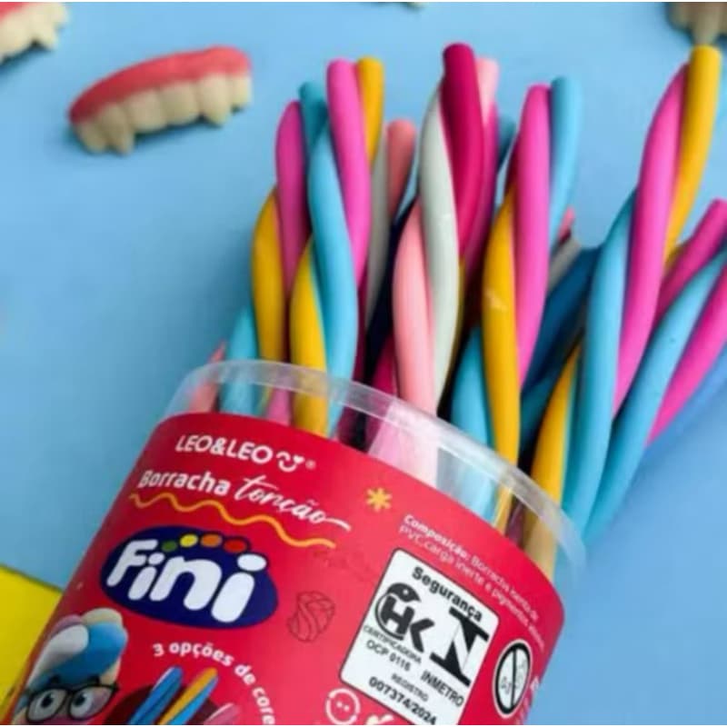 Borrachas Coloridas em Espiral Tipo Marshmallow FINI – Fofinhas e Cheirosas - Léo é Léo