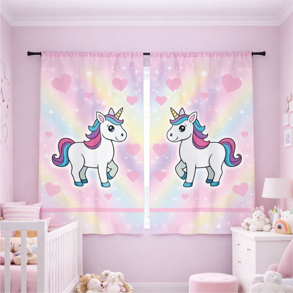 Cortina Infantil Kids Menina Menino Quarto Personagens 2,10m x 1,40m