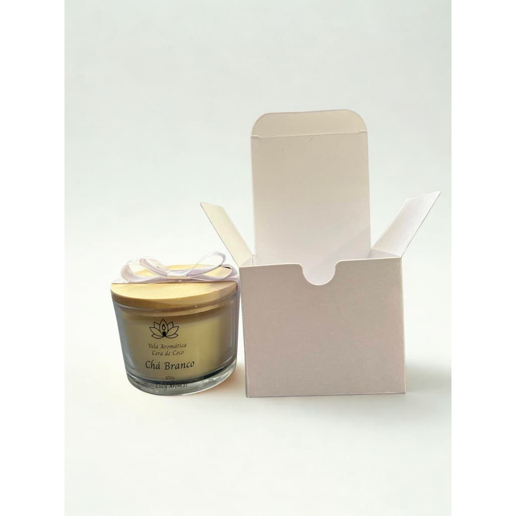 Caixas Para Velas Aromáticas A6,5xL7,5xP7,5 papel 300gr para Pote Patê