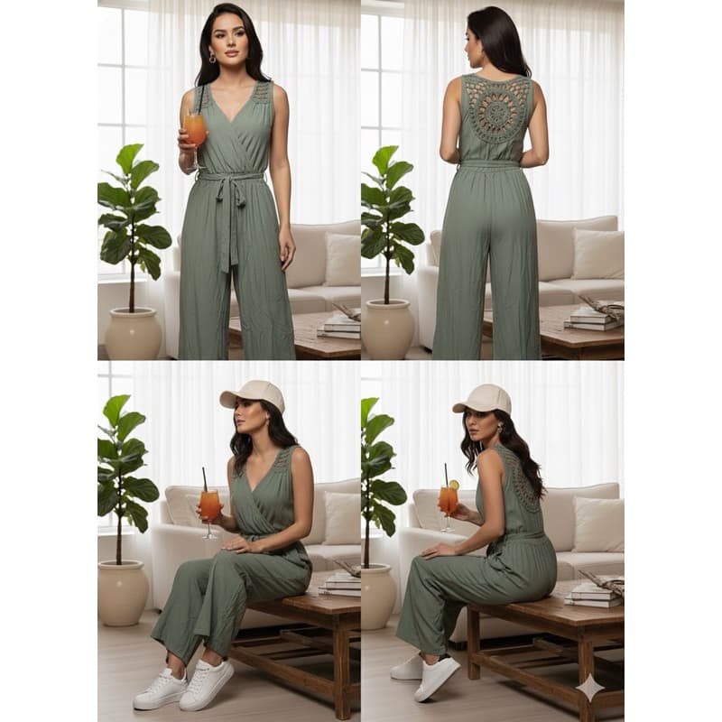 Macacão Feminino Viscolinho Gripper