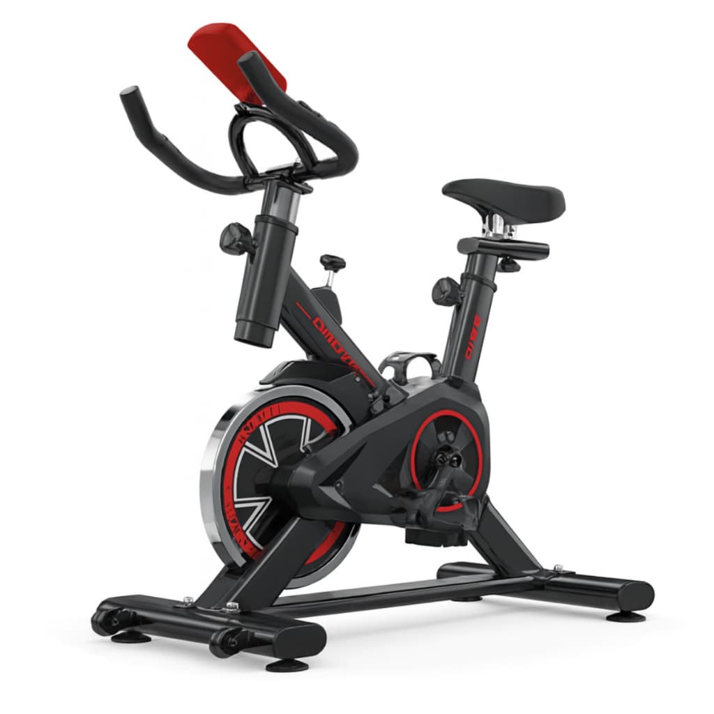 Bicicleta Ergométrica Spinning Semi Profissional Monitor Cardíaco Digital Preto Cardio Bike Fitness