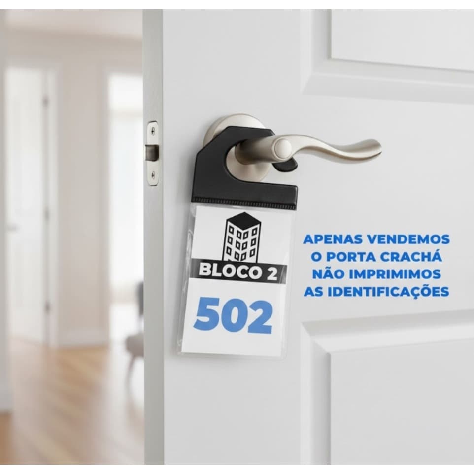 Kit Crachá Protetor Para Estacionamento Veiculo Cabide 25 Unidades