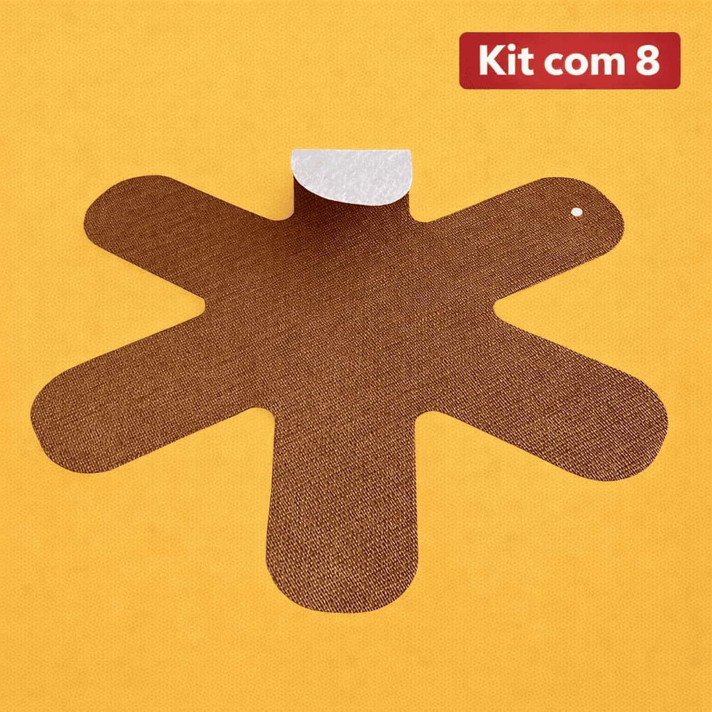 Kit 8 Protetor Organizador de Panela e Pratos de Aço Inox, Porcelana, Vidro e Madeira - Sisal Avelã