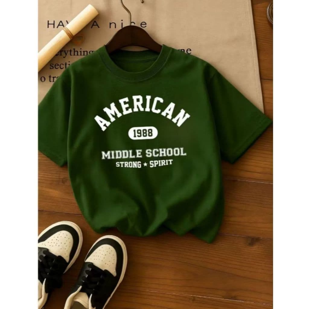 Camisa 30.1 American Camiseta Infantil Midle Manga Curta Blusa Algodão