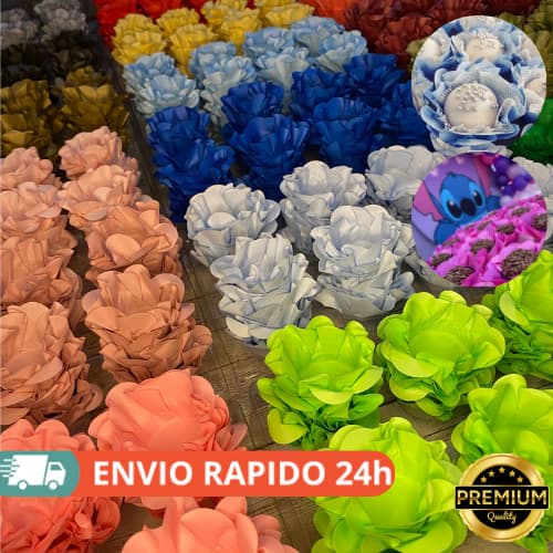 200 forminhas modelo flor luxo para doces finos MODELO STYLE para casamentos, festas e batizado