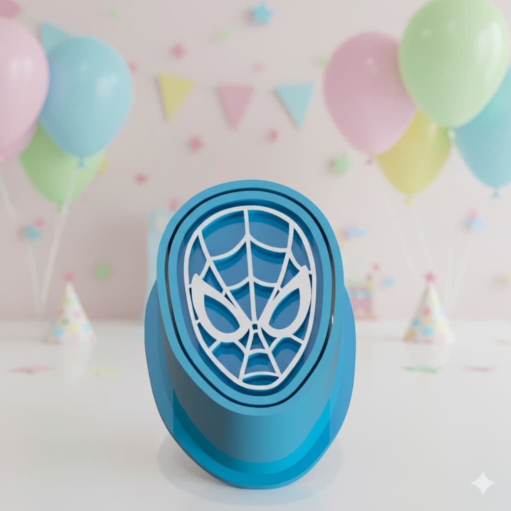 Modelador e Ejetor Para Modelar Doces, Massas e Brigadeiros - Homem Aranha