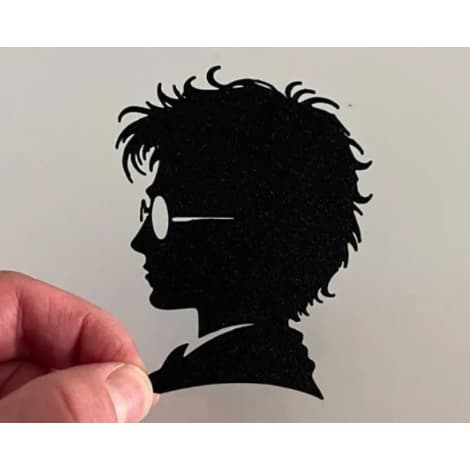 🧙‍♂️ Decoração de Parede Silhueta Harry Potter | Perfil Lateral