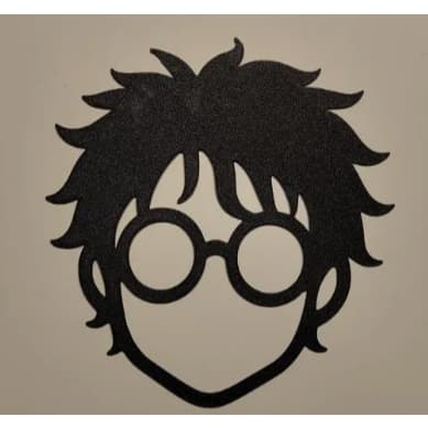 🧙‍♂️ Decoração de Parede Silhueta Harry Potter | Frente
