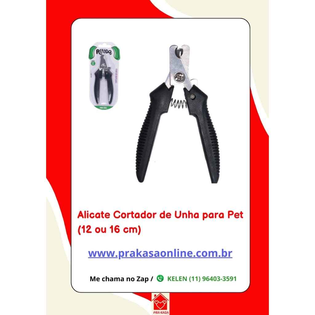 Alicate Cortador de Unha Higiene Cães Ringo
