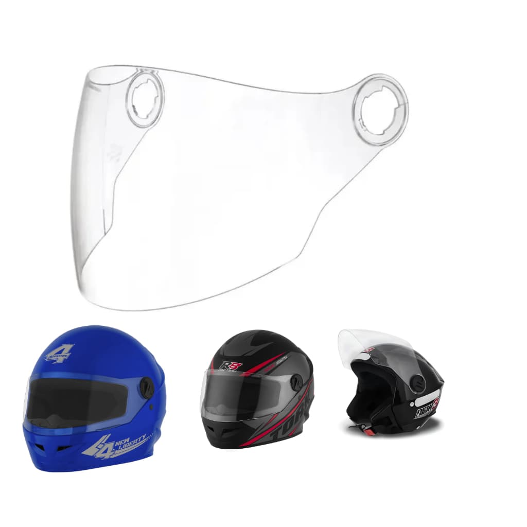 VISEIRA CRISTAL CAPACETE PRO TORK NEW LIBERTY TRANSPARENTE